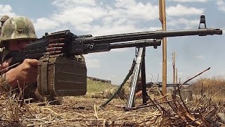 PKM機関銃 グルジア(ジョージア)陸軍の射撃訓練 - PKM Machine Gun Fire Training Georgia Army