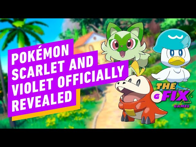 New Pokémon and New Starter Details Revealed for Scarlet and Violet