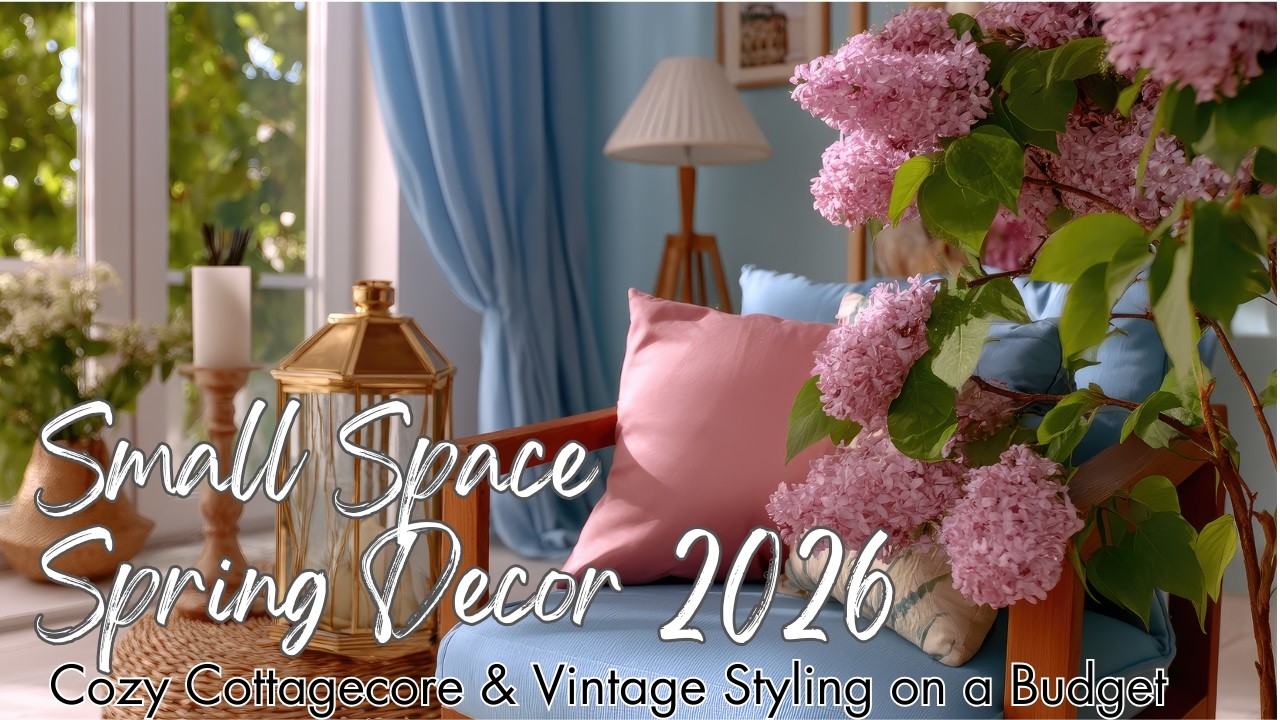 🌸 Small Space Spring Decor 2026  |  Cozy Cottagecore & Vintage Styling on a Budget