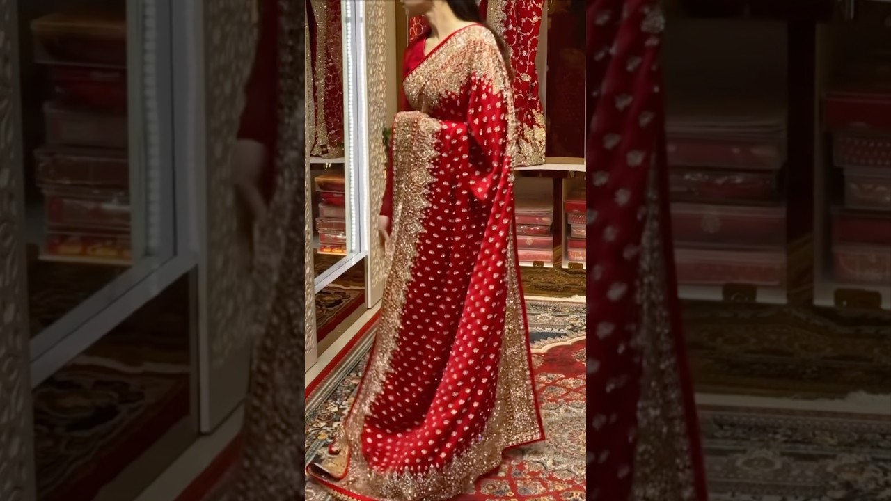 ✨❤️New trendy party wear saree design 2025 | ✨beautiful saree look✨