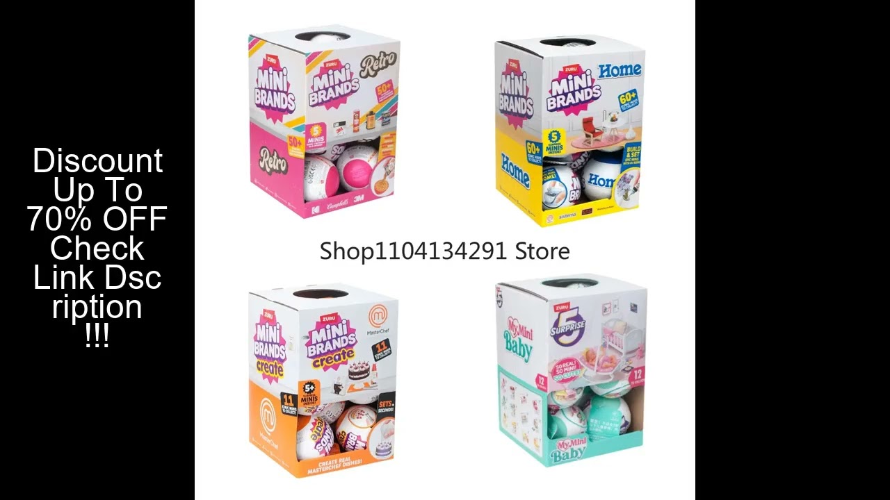 Zuru Mini Brands Blind Box My Mini Baby Garden  Fashion Surprise 5 Action Figures Miniverse Birthday