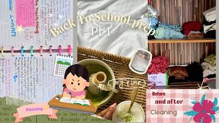 Back To School prep pt1✨️| planning and cleaning 🫧| organising 🤍