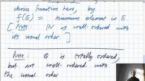 Lecture 6b: Functional Analysis - Continuation of discussion session on partially ordered sets