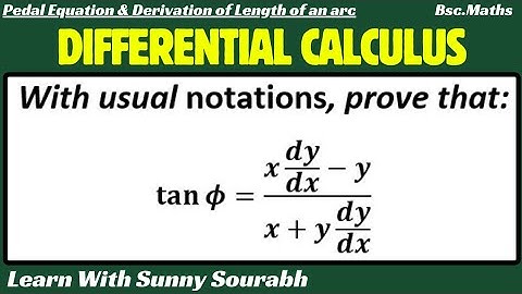 PEDAL EQUATION & DERIVATIVE  OF LENGTH OF AN ARC