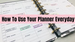 How To Use Your Planner On A Daily Basis