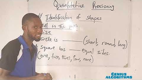 Basic 1, Quantitative Reasoning. Identification of Shapes