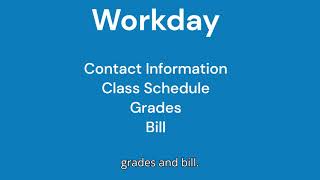 How to access Workday and update Contact Access Courses and Grades Bill