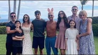 Shirtless Bruno Tonioli poses with Simon Cowell, son Eric, and ex in Easter photo