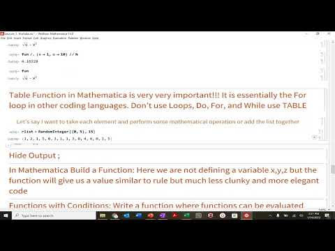 Mathematica Rules, Replacements, and Table Function the Most Important Function