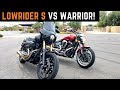 Low Rider S vs Warrior 1700 Harley vs Yamaha Muscle Bikes! Test Ride, Impressions, Comparison 0-60