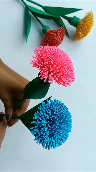 Paper flower making tutorial || How to make paper flowers || flower making with paper