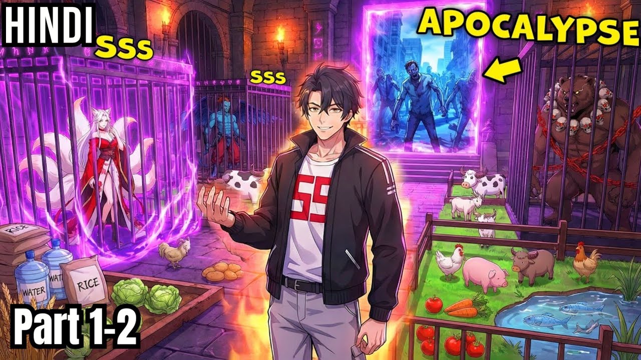 Amidst the Apocalypse, He can Grow Plants and Animals in his Own Prison Full of Gods! - Manhwa Hindi