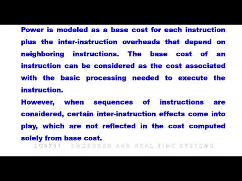 ERTS U3 4 Program Level Energy and Power Analysis and Optimization