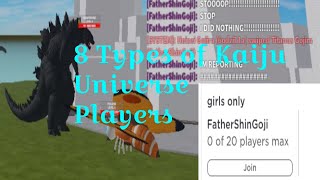 8 Types of Roblox Kaiju Universe Players