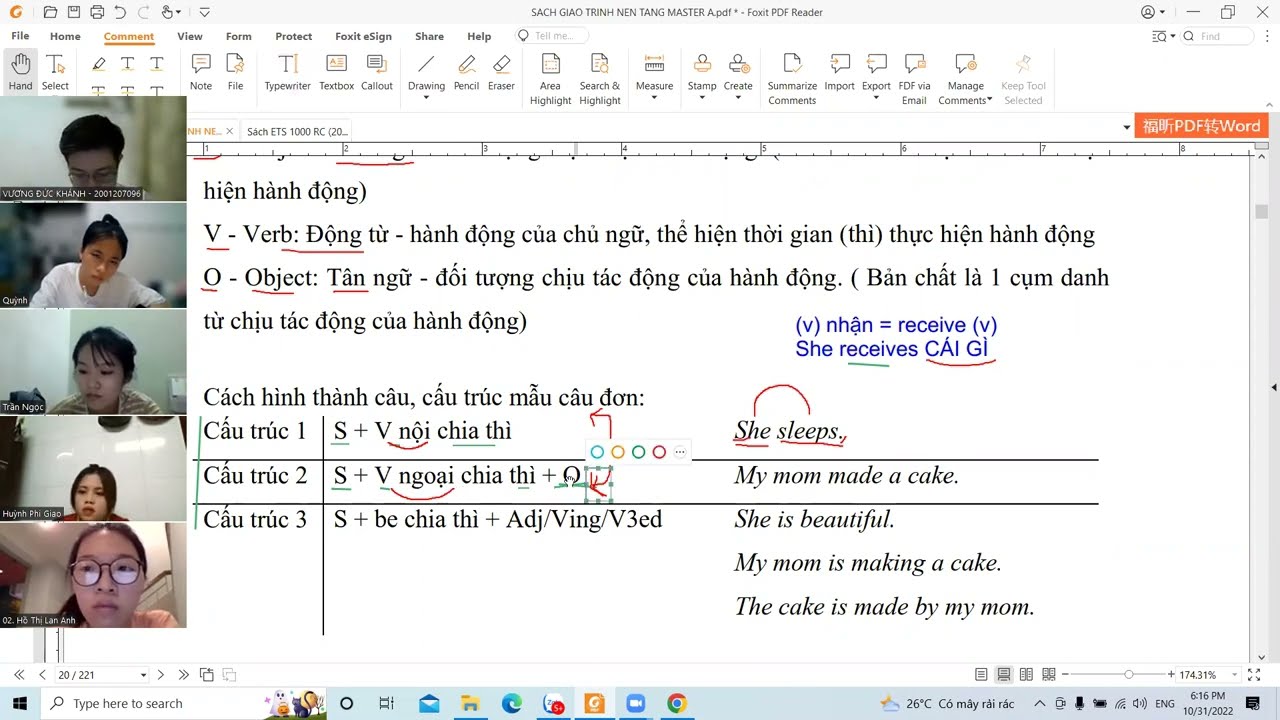 BÀI NGỮ PHÁP SỐ 1: CẤU TRÚC CÂU ĐƠN, CỤM DANH TỪ, CÁCH DỊCH CÂU TRONG TIẾNG ANH.