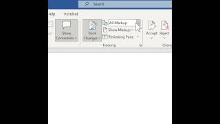 How To Turn on Track Changes in Microsoft Word #shorts