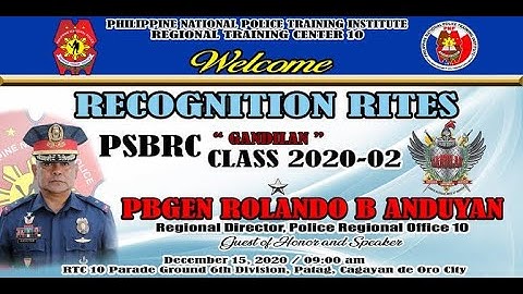 PSBRC CLASS 2020-03 RECOGNITION RITES