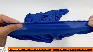Solid Polyester Interlock Knit Fabric