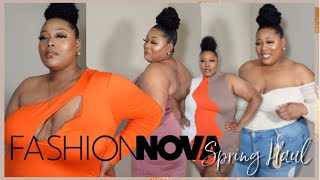 *SPRING* FASHION NOVA CURVE TRY ON HAUL | PLUS SIZE JEANS + DRESSES + MATCHING SETS | BetheBeat