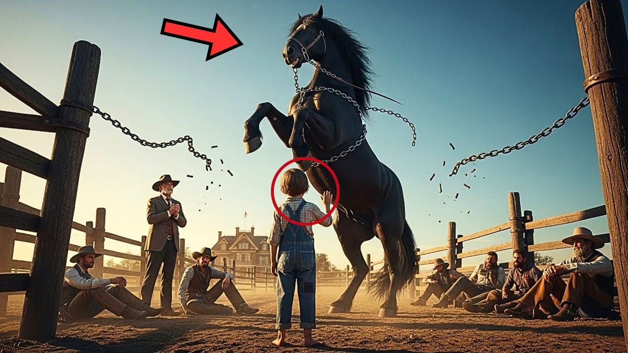 "MY ENTIRE RANCH TO WHOEVER TAMES HIM," Said The Boss... Barefoot Boy Approaches Does The Impossible