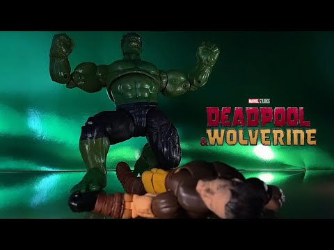 Deadpool & Wolverine : Hulk vs Wolverine FULL FIGHT [Stop Motion]