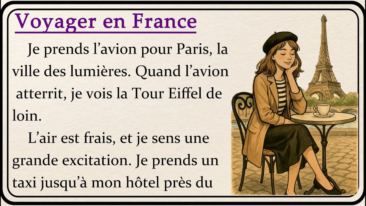 Voyager en France🌿| Travel to France | Learn French Through Simple Story