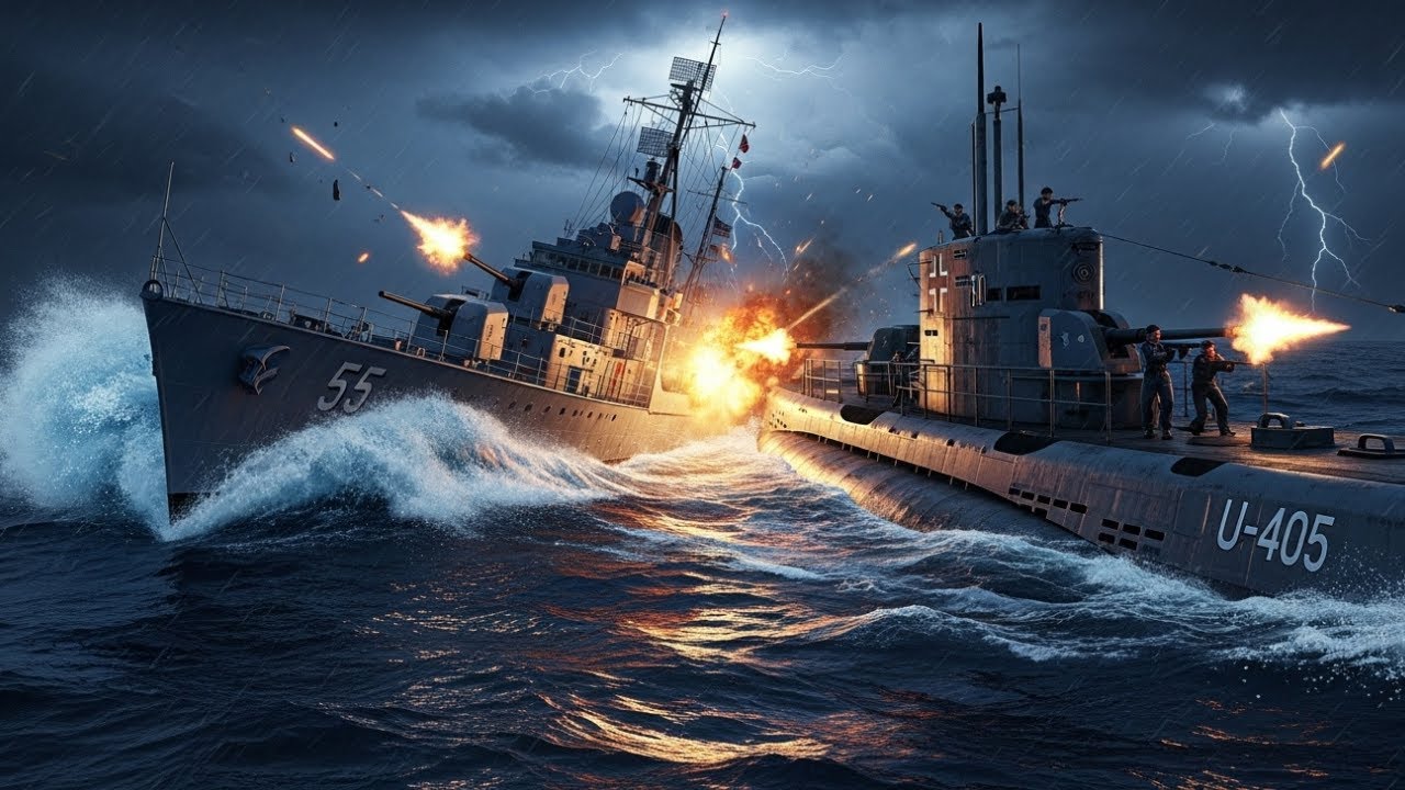 The day a destroyer hit a submarine and left the crew in the water