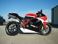 Ducati 848 Exhaust Sound 848 2012 Super Corse, exhaust sound cored and shortened silencers, no cats