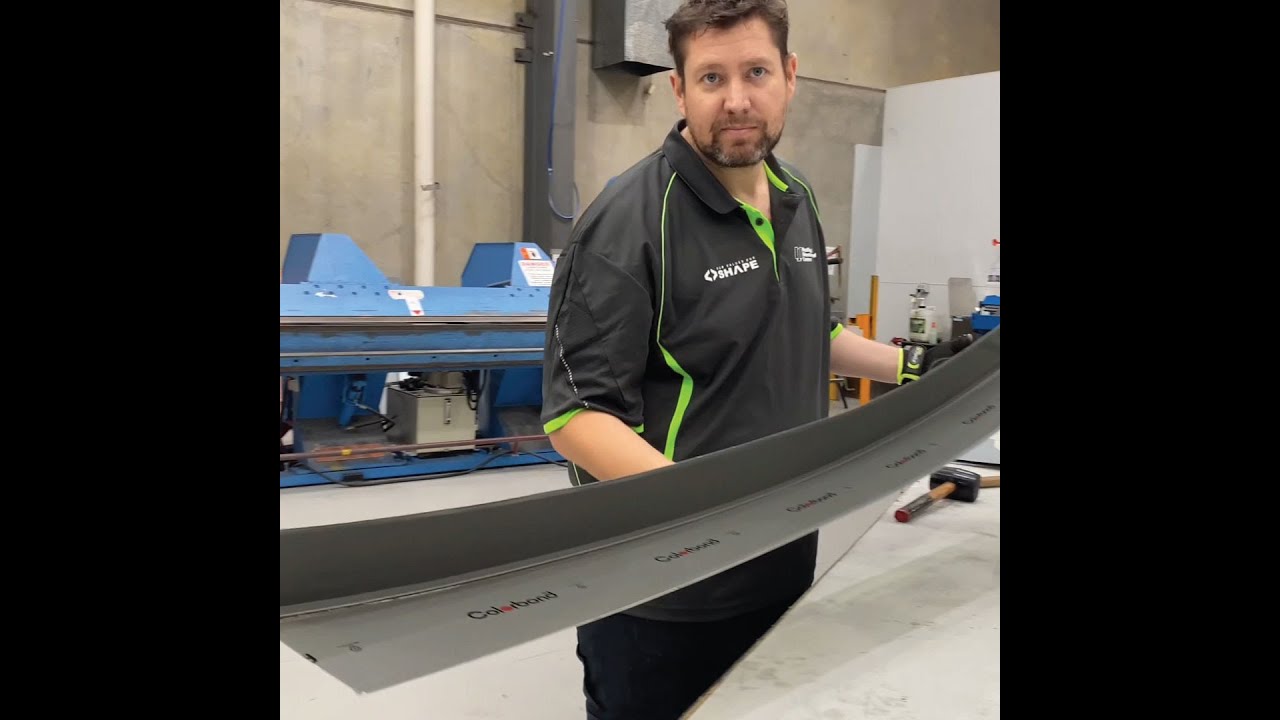 Making curved flashing