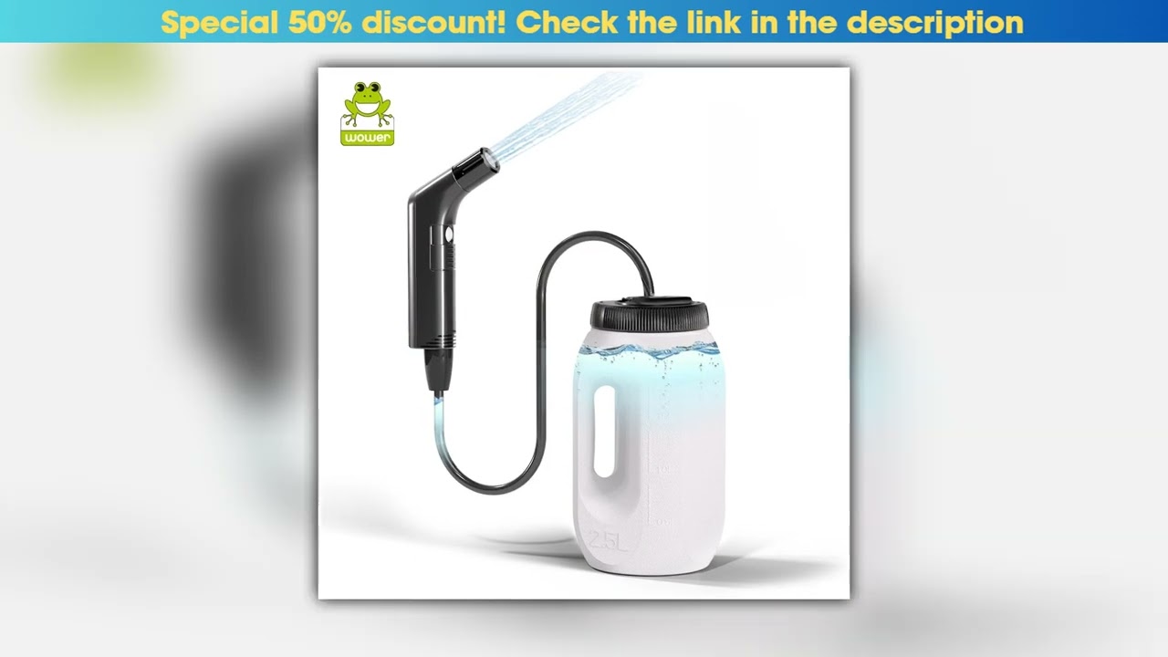 25L Portable Electric Bidet Rechargeable Shataf Hand Bidet Butt Sprayer for Personal Hygiene