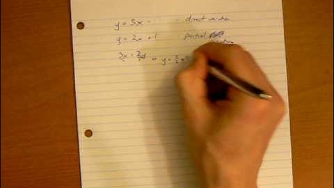 5.5 Direct and Partial Variation