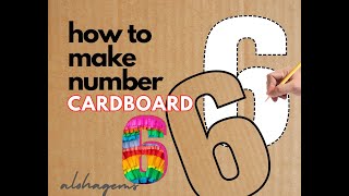 How to Make a Number 6 Cardboard Base for Piñata | Easy DIY Tutorial (14-Inch)