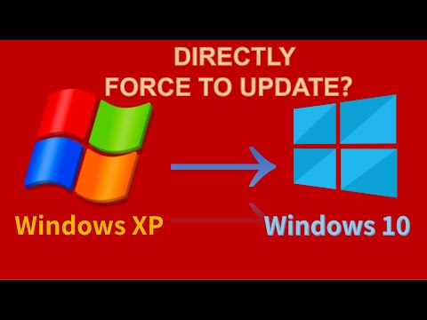 Is it possible to directly force the upgrade of Windows XP to Windows10 without losing the software?