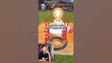 Part 2: Light the bulb with a magnet ? #dthacks92 #energy #crafts #diy #hacks #tips #lifehacks