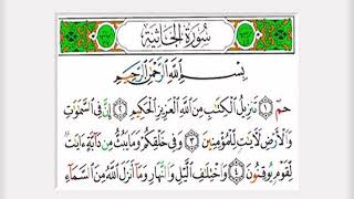 سورة الجاثية كاملة للقارئ عبدالرحمن الماجد