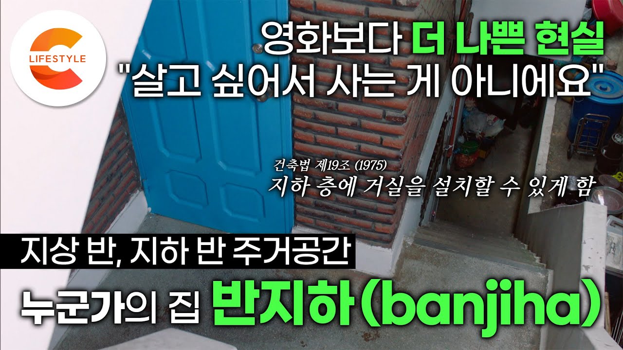 32만 가구가 반지하에 산다. '영화보다 더 나쁜 현실' 지상 반, 지하 반의 주거공간 '반지하(banjiha)'는 사라질 수 있을까ㅣEBS 다큐 컬렉션