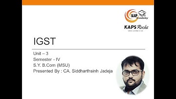 S Y B.com -  Unit 3 - Semester IV - IGST - MSU - Hindi and English