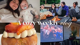 Morning routine with a baby & outdoor home theatre set up weekly vlog
