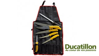 Bolsa con 7 piezas para cuchillos de carnicero