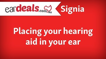 Signa: How to put a receiver in canal hearing aid (RIC) in your ear