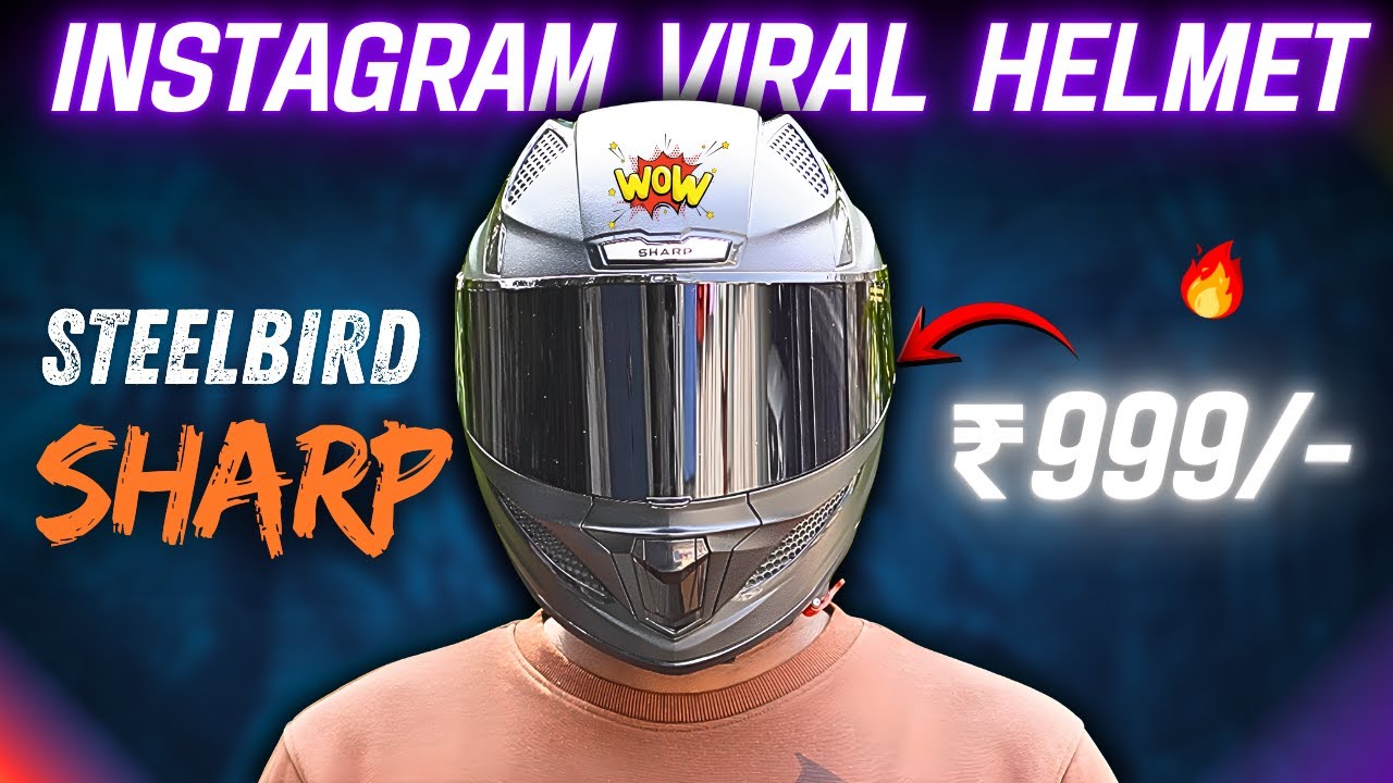 Steelbird SBH-25 Sharp Helmet @₹999 Only 😱| Unboxing and Review | Most Viral Helmet 🔥