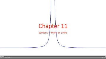 Pre Calculus 11.3 - More on Limits