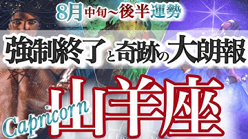 山羊座 8月中旬~後半運勢【整いました!好機到来でさあ次へ】本当に大切なモノは見えにくい やぎ座 2025年 8月 タロットリーディング capricorn August
