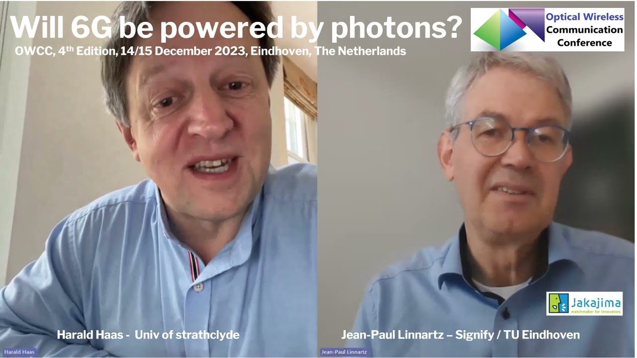 2023 Optical Wireless Communication and 6G, Interview with Harald Haas by Jean Paul Linnartz