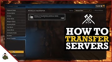 How To TRANSFER SERVERS in NEW WORLD