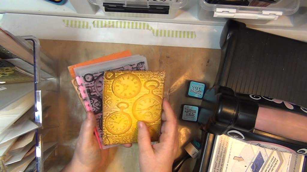 FUN TECHNIQUES WITH EMBOSSING FOLDERS - YouTube