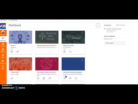 Canvas Dashboard VUB