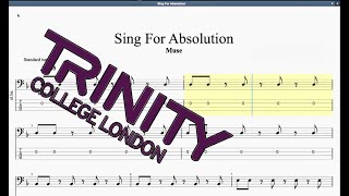 Sing For Absolution (2012 Syllabus) Trinity Grade 1 Bass