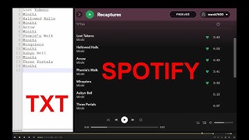 Spotify copy paste text song playlist (OCR).