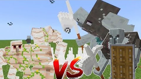 Super iron golem vs MUTANT vindicator